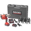 RIDGID 70138 Battery-Powered Pistol-Grip Press Tool Kit with Bluetooth Connectivity, 1/2" to 1" MegaPress Jaws, 18V Li-ion Battery - Ace Tool Group - Ridgid