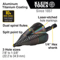 Klein Tools QRST15 1-3/8" Quick Release Step Drill Bit - Ace Tool Group - Klein