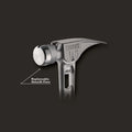 Stiletto TIBONE 15oz Smooth/Curved Titanium Framing Hammer - Ace Tool Group - Stiletto