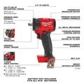 Milwaukee 2855-20 M18 Fuel 1/2" Compact Impact Wrench with Friction Ring (Bare Tool) - Ace Tool Group - Milwaukee