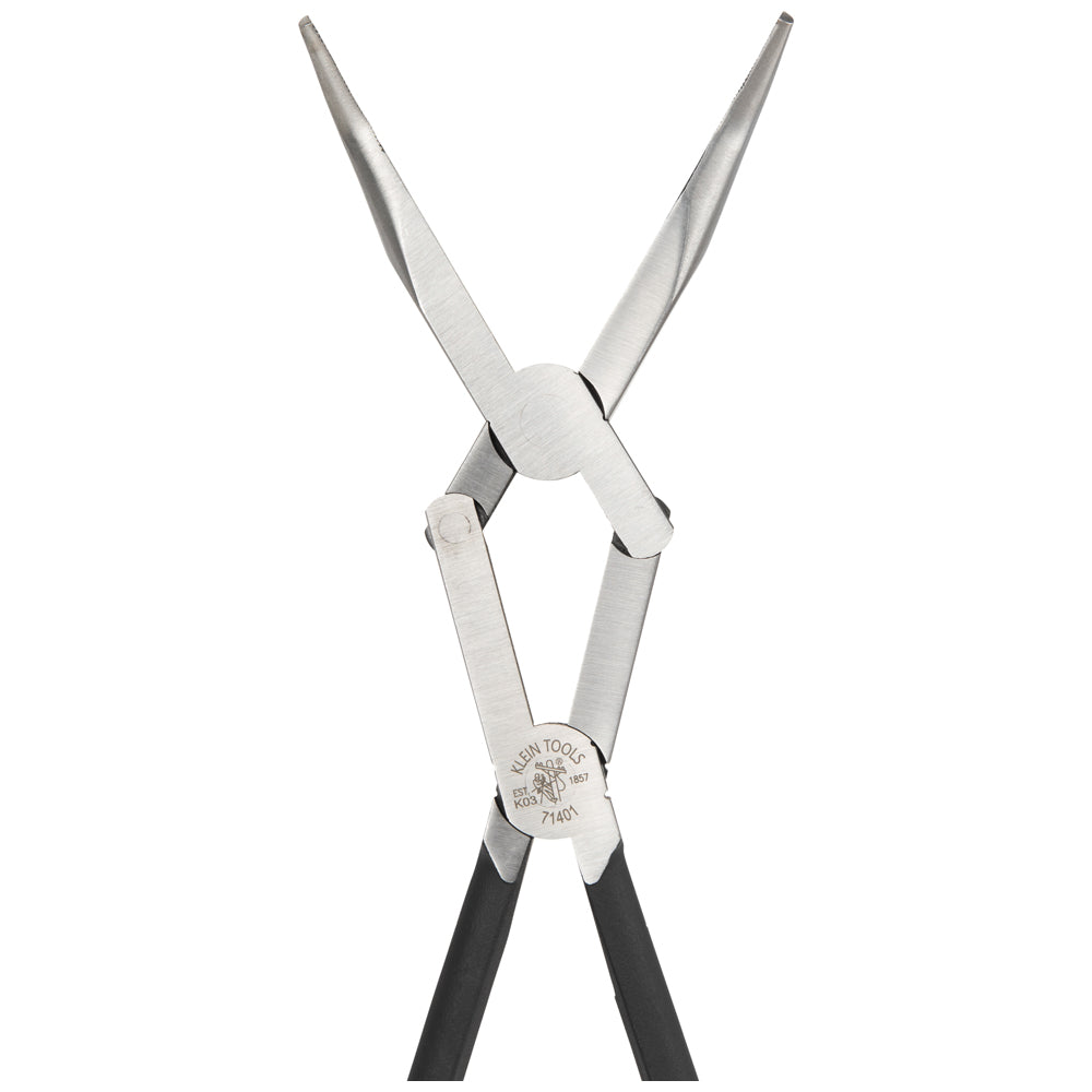 Klein 71401 Bent Pliers, Long Reach, 13 in. - Ace Tool Group - Klein