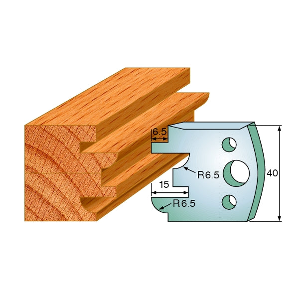 CMT 690.096 Pair of Profiled Knives for Shaper Cutters - Ace Tool Group - CMT