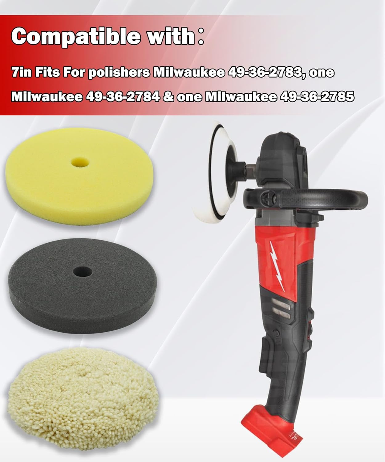 Milwaukee 49-36-2783 7" Black Foam Finishing Pad - Ace Tool Group - Milwaukee