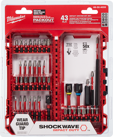 Milwaukee 48-32-4033 SHOCKWAVE Impact Duty Driver Bit Set- 43PC - Ace Tool Group - Milwaukee