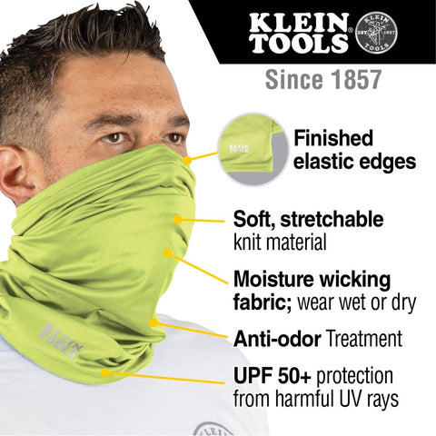 Klein 60465 Neck and Face Cooling Band Hi-Vis Yellow - Ace Tool Group - Klein