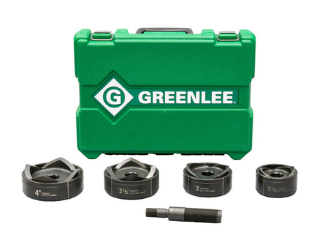 Greenlee 7304 Knockout Set for Hydraulic Drivers with Standard Round 2-1/2" to 4" - Ace Tool Group - Greenlee