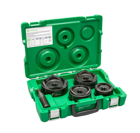 Greenlee 7304 Knockout Set for Hydraulic Drivers with Standard Round 2-1/2" to 4" - Ace Tool Group - Greenlee