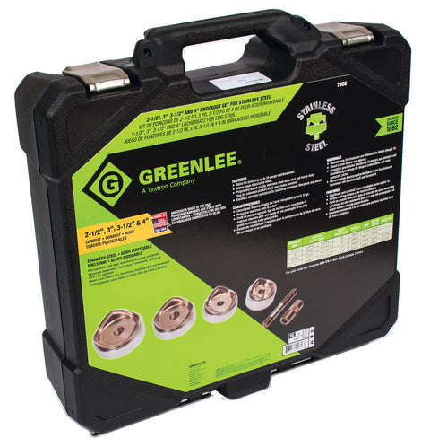 Greenlee 7308 Punches and Dies Kit (2-1/2 - 4 Conduit) - Ace Tool Group - Greenlee