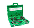 Greenlee 7309 11-Ton Hydraulic Knockout Kit with Hand Pump and Standard Round 1/2" - 3" and 4" - Ace Tool Group - Greenlee