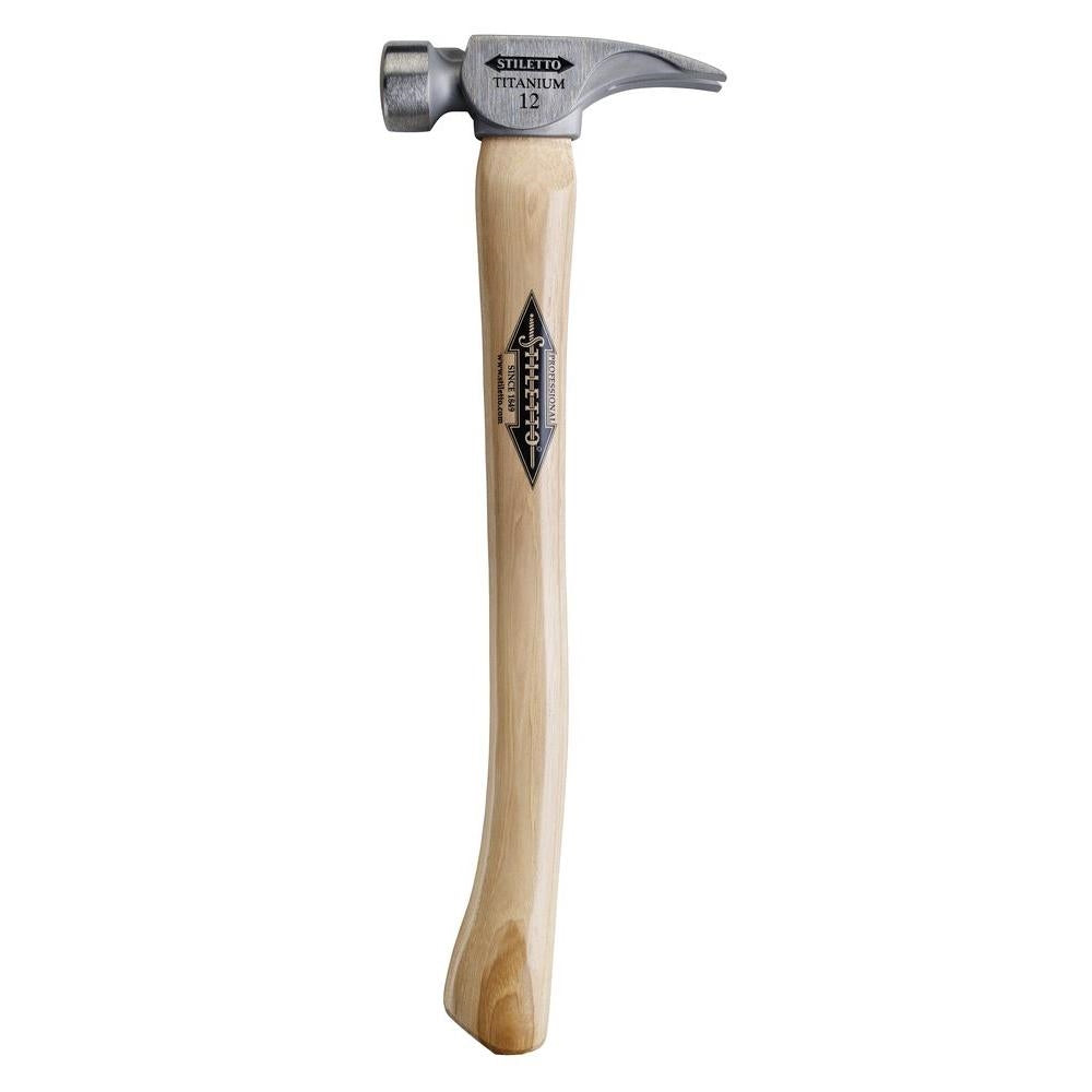 Stiletto TI12SC 12oz Titanium Smooth Face, 18" Curved Hickory Handle - Ace Tool Group - Stiletto