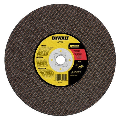 Dewalt Dw3531 8"X1/8" Metal Abrasive Saw Blade (Bulk) (25) - Ace Tool Group - DeWalt