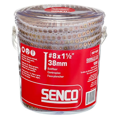 Senco 08F150Y 8G 1 1-2 in. Collated Flooring Screws - Ace Tool Group - Senco