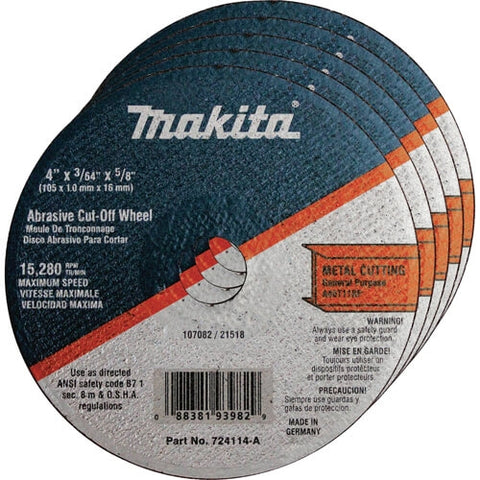 Makita 724114-A-25 Super Thin Cut-Off Wheel 25pk - Ace Tool Group - Makita