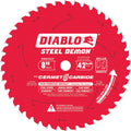Diablo Tools 8" X 42-Teeth Steel Demon Cermet Ii Saw Blade For Thick Metal - Ace Tool Group - Diablo