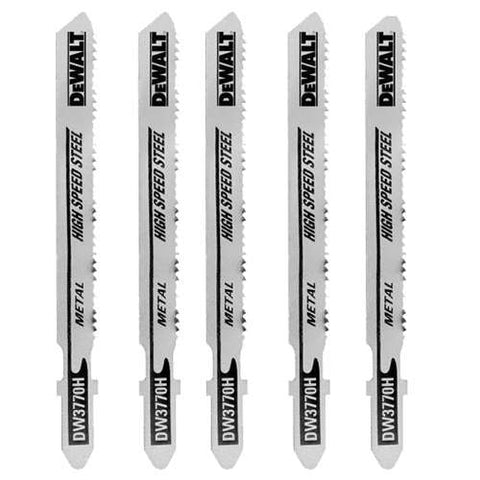 Dewalt Dw3778-5 3" 36Tpi Sheet Metal Cutting Jig Saw Blade T-Shank (5 Pack) - Ace Tool Group - DeWalt