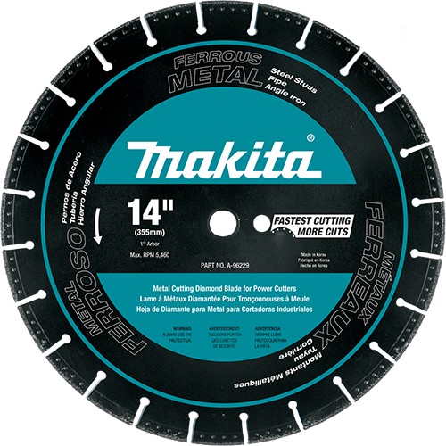 Makita A-96229 14" Diamond Blade Metal Cutting - Ace Tool Group - Makita