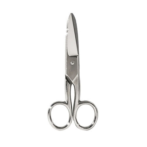 Klein Tools 2100-7 Electrician's Scissors, Nickel - Ace Tool Group - Klein