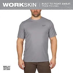 Milwaukee 414G-S WORKSKIN LIGHT SS SHIRT - GRAY S - Ace Tool Group - Milwaukee