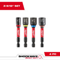 Milwaukee 49-66-4566 4PC 2- 9/16" MAG NUT DRIVER SET (1/4", 5/16", 3/8", 7/16" - Ace Tool Group - Milwaukee
