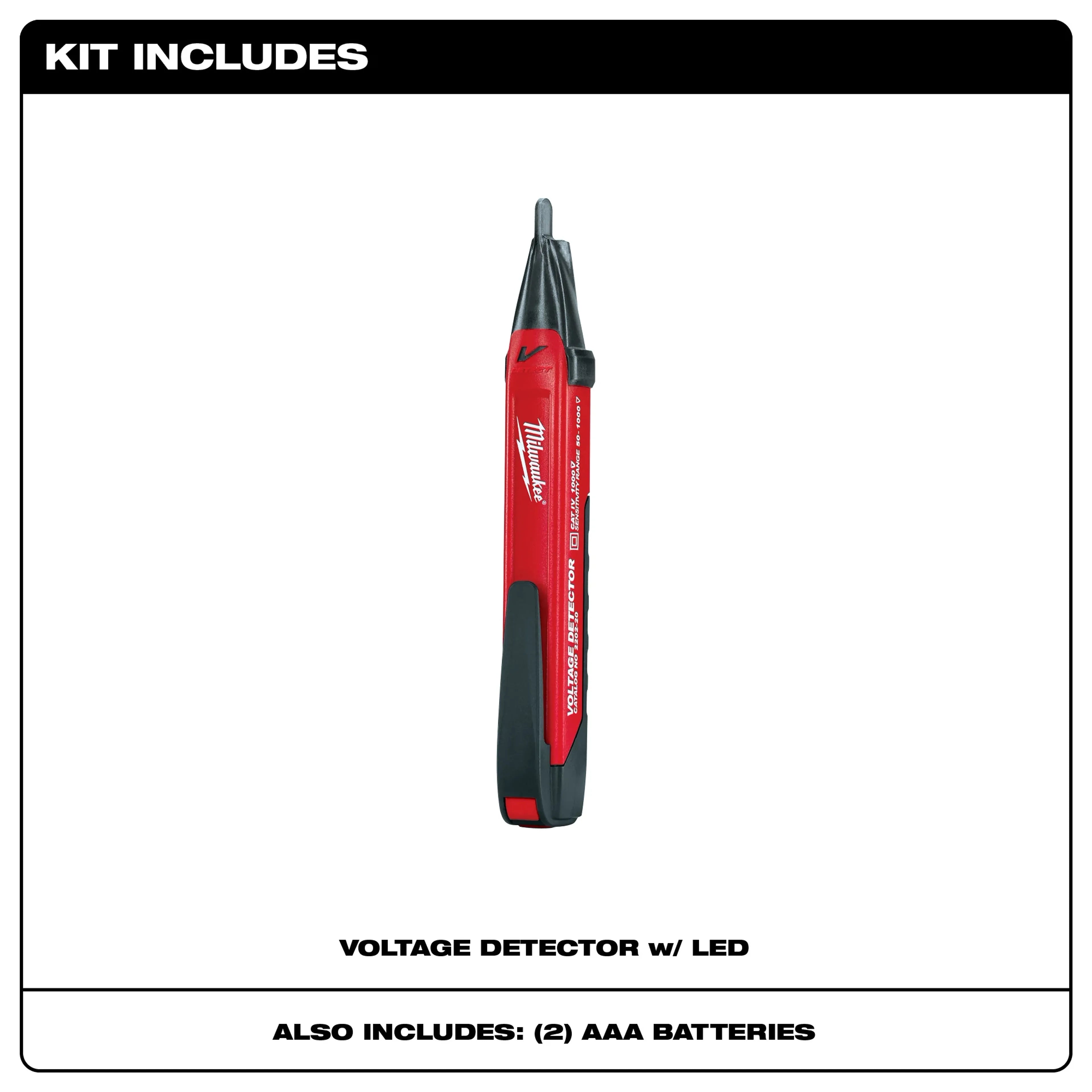 Milwaukee 2202-20 VOLTAGE DETECTOR W/LED LIGHT - Ace Tool Group - Milwaukee
