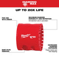 Milwaukee 49-56-5645  2" Diamond Max Hole Saw - Ace Tool Group - Milwaukee