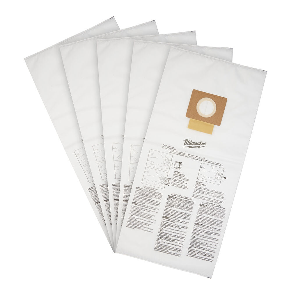 Milwaukee 49-90-1999 Fleece Dust Bags (5PK) - 12 Gallon - Ace Tool Group - Milwaukee