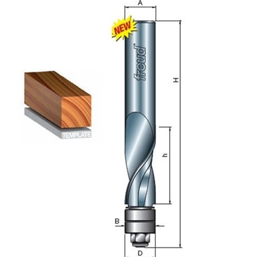 Freud Tools 1/2" (Dia.) Flush Trim Upcut Spiral Bit - Ace Tool Group - Freud