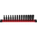Milwaukee 49-66-7003 14PC SHOCKWAVE Impact Duty  Metric Deep 6 Point Socket Set - Ace Tool Group - Milwaukee