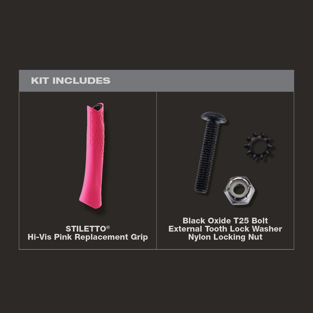 Stiletto Hi-Vis Pink Replacement Grip - Ace Tool Group - Stiletto