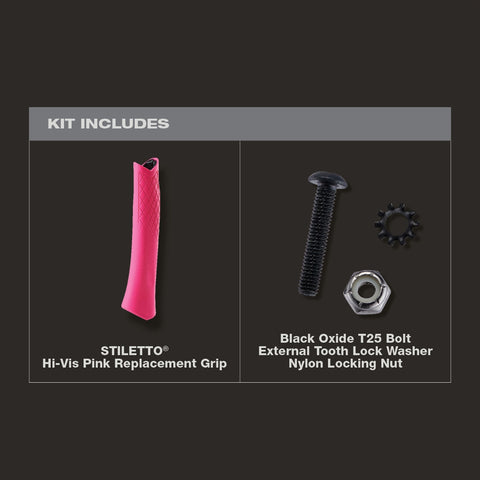 Stiletto Hi-Vis Pink Replacement Grip - Ace Tool Group - Stiletto