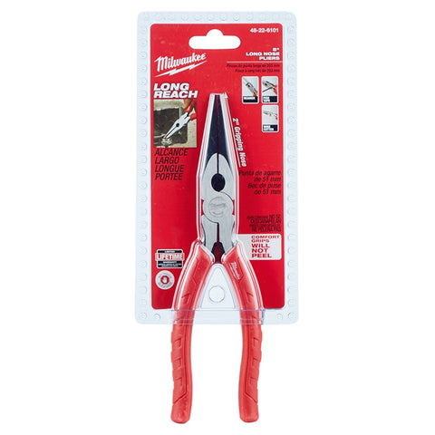 Milwaukee 48-22-6101 8 in. CG Long Nose Pliers - Ace Tool Group - Milwaukee