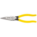 Klein Tools D203-8NCR 8'' (203 mm) Heavy-Duty Long-Nose Pliers - Side-Cutting, Wire Stripping & Crimping - Ace Tool Group - Klein