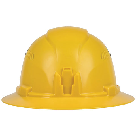 Klein 60262 Hard Hat, Vented, Full Brim, Yellow - Ace Tool Group - Klein