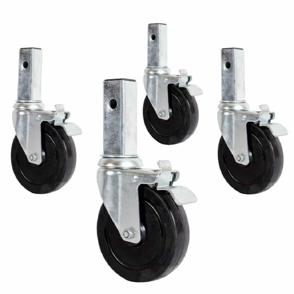 MetalTech I-C4CAS5 5 Inch Caster with Lock (4-Pack) - Ace Tool Group - Metaltech
