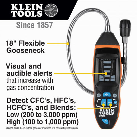 Klein ET160 Refrigerant Gas Leak Detector - Ace Tool Group - Klein