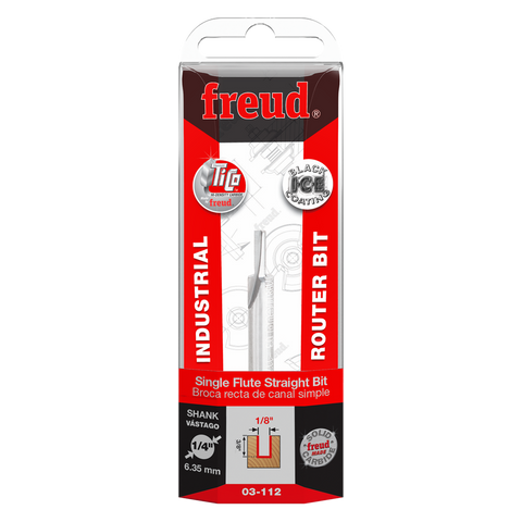Freud Tools 1/8" (Dia.) Single Flute Straight Bit - Ace Tool Group - Freud