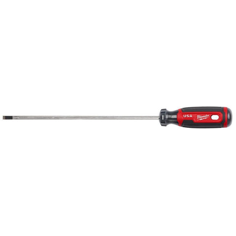 Milwaukee MT213 3/16" Cabinet 8" Cushion Grip Screwdriver (USA) - Ace Tool Group - Milwaukee