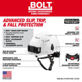 Milwaukee 48-73-1380 BOLT Gray Front Brim Vented Safety Helmet with IMPACT ARMOR Liner (USA) - Type 2, Class C - Ace Tool Group - Milwaukee