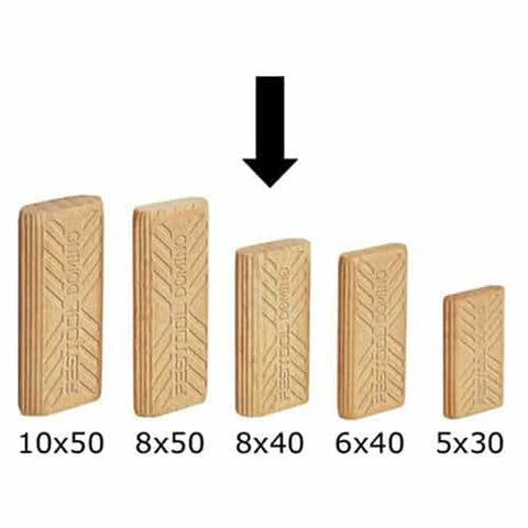Festool 493298 Domino Beech 8X22x40mm - Ace Tool Group - Festool