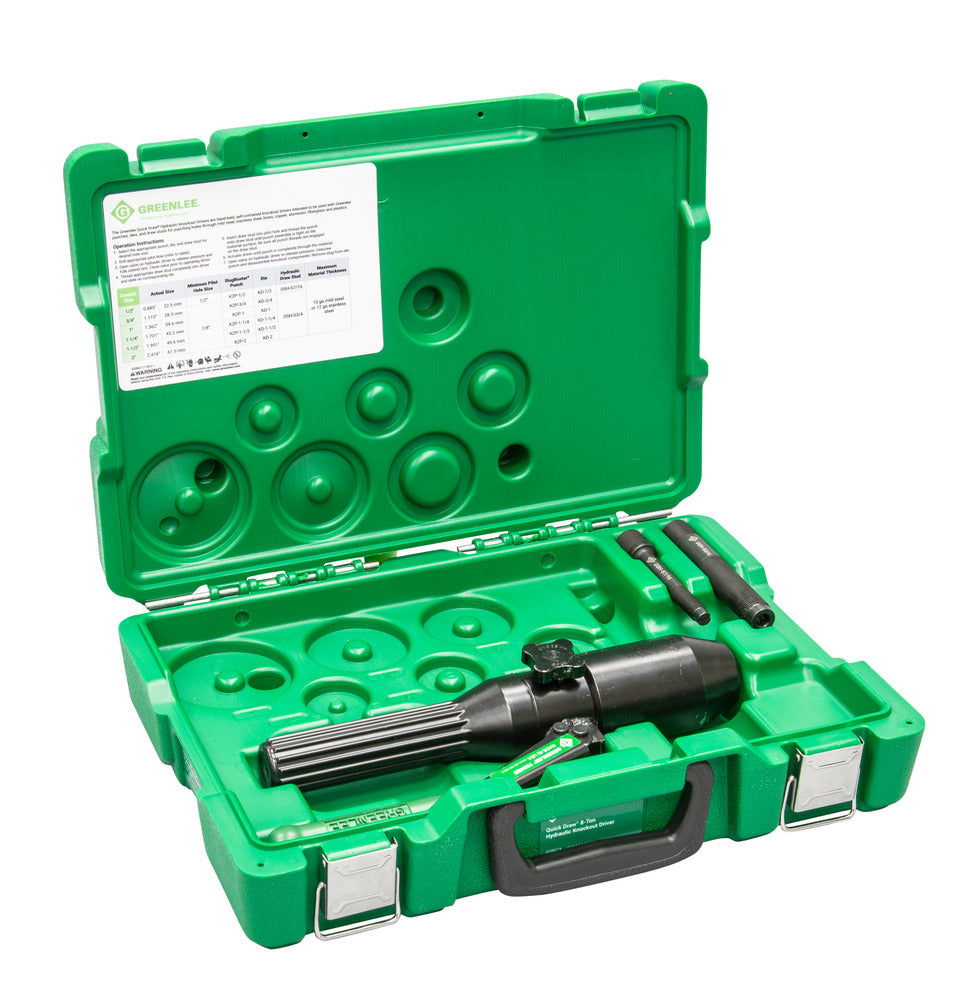 Greenlee 7804SB Quick Draw® 8-Ton Hydraulic Knockout Driver - Ace Tool Group - Greenlee
