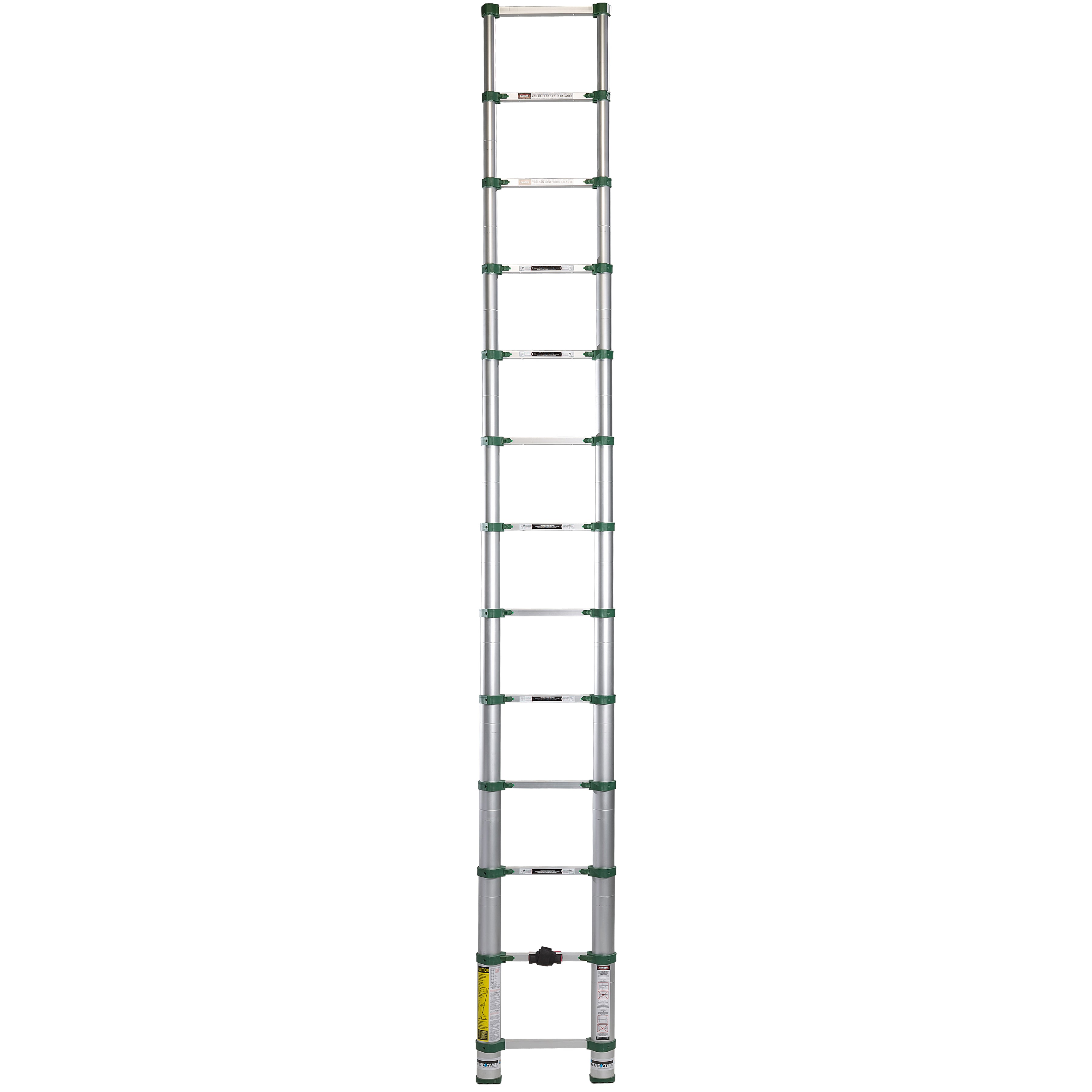 Xtend & Climb 780P+ 12.5 ft. Telescoping Aluminum Extension Ladder, ANSI Type IA 300 lbs. Duty Rating - Ace Tool Group - Core Distribution