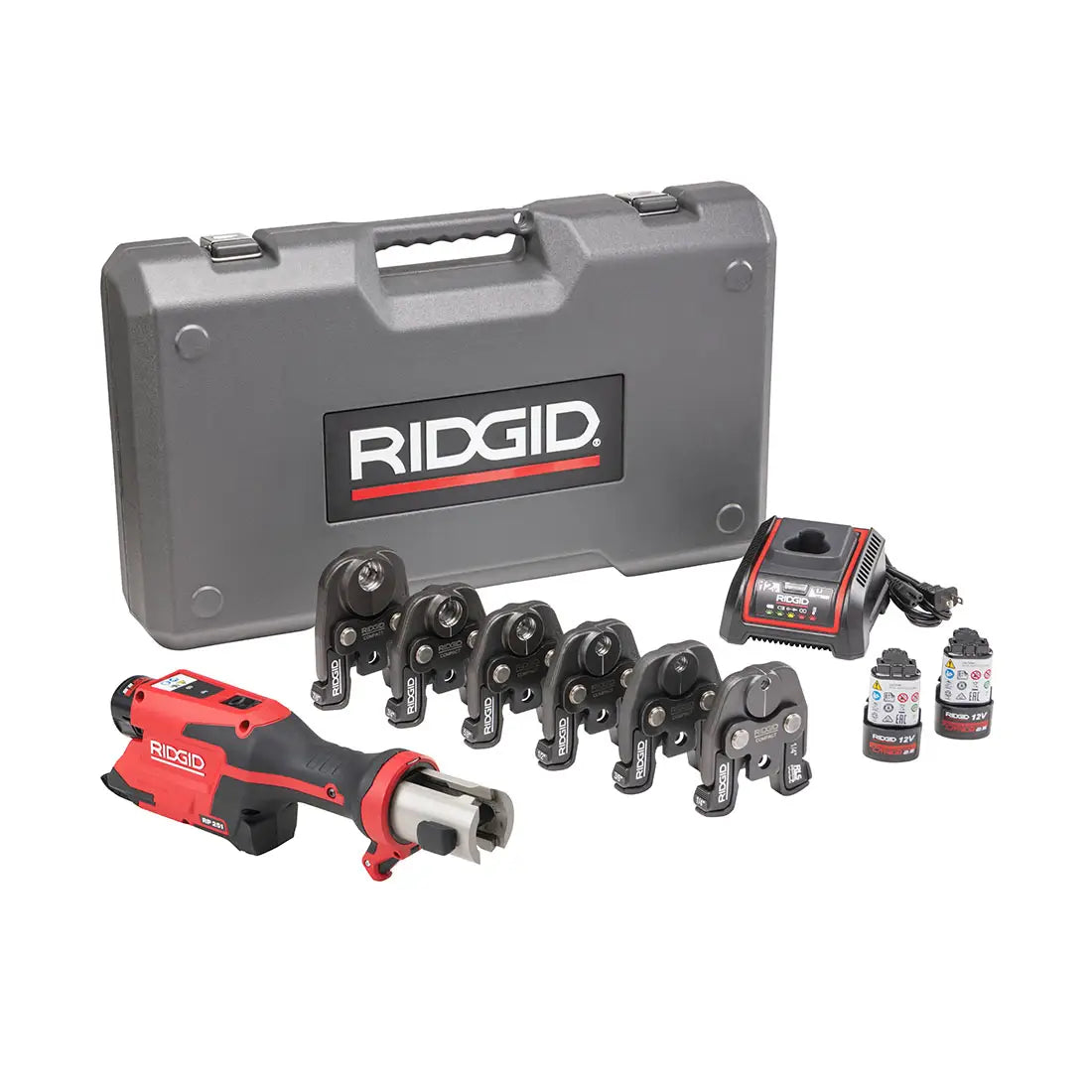 Ridgid 78248 RP 251 Press Tool Kit w/ Battery and Charger (Includes 1/4" to 7/8" RLS Jaws) - Ace Tool Group - Ridgid
