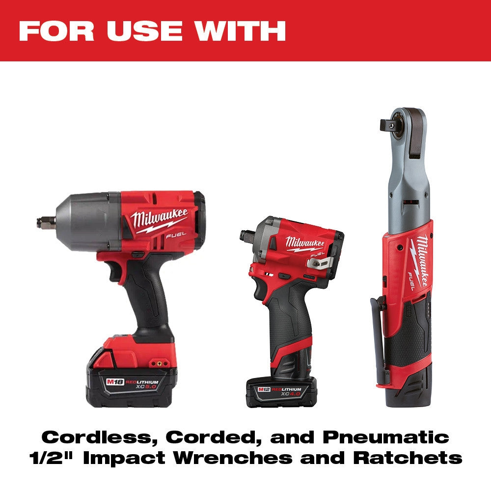 Milwaukee 49-66-6742 Impact 1/4 -1/2 in. Adapter Set - Ace Tool Group - Milwaukee