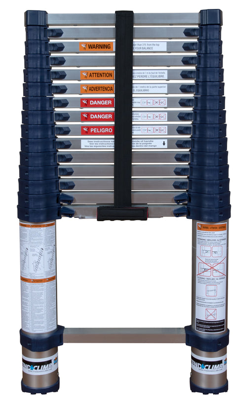 Xtend & Climb 785P+ 15.5 ft. Telescoping Aluminum Extension Ladder, ANSI Type I 250 lbs. Duty Rating - Ace Tool Group - Core Distribution