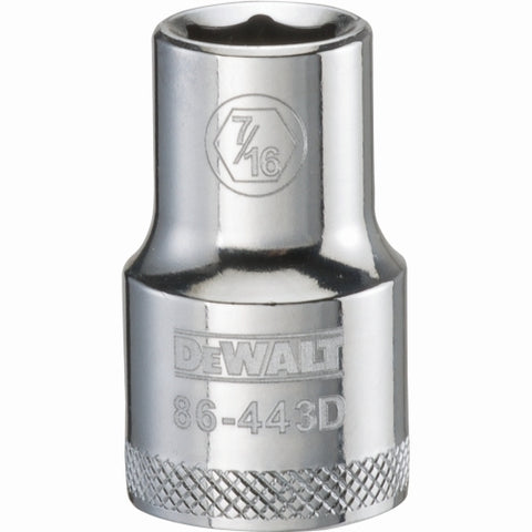 Dewalt Dwmt86443Osp 6 Point 1/2'' Drive Socket 7/16'' Sae - 4 Pack - Ace Tool Group - DeWalt