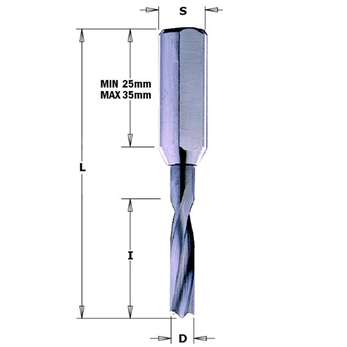 CMT 310.030.21 Solid Carbide Dowel Drill 3mm Diameter - Ace Tool Group - CMT