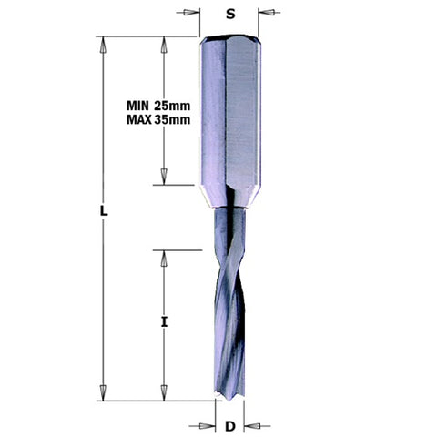 CMT 311.030.21 Solid Carbide Dowel Drill, 3mm - Ace Tool Group - CMT