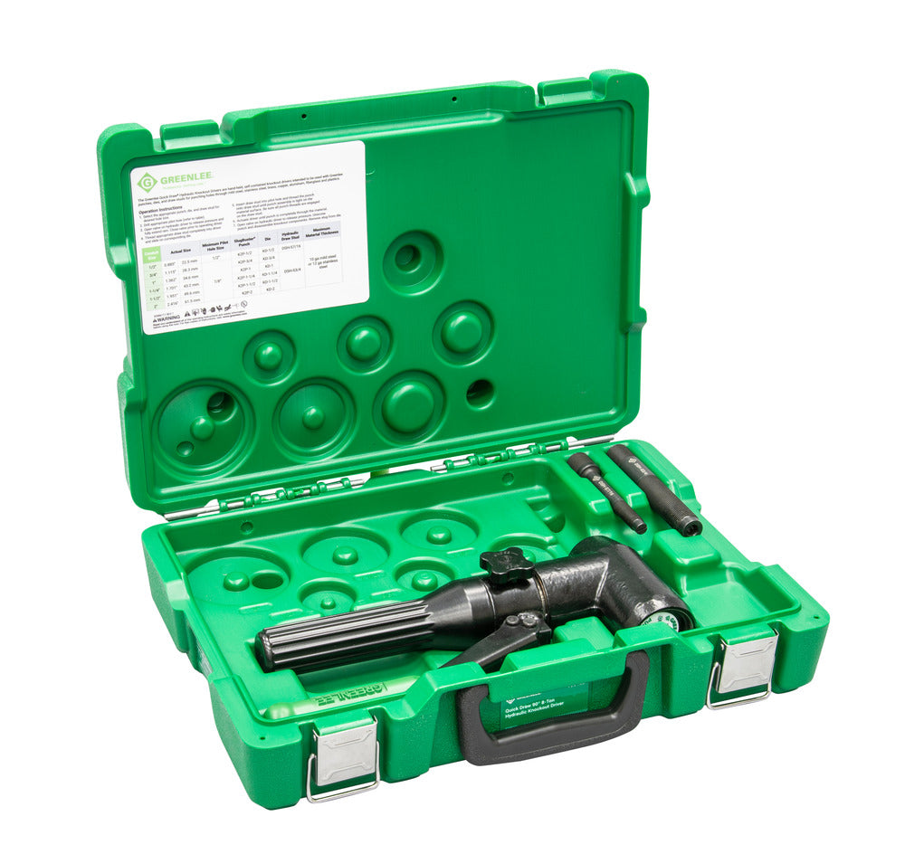 Greenlee 7904SB Quick Draw 90® 8-Ton Hydraulic Knockout Driver - Ace Tool Group - Greenlee