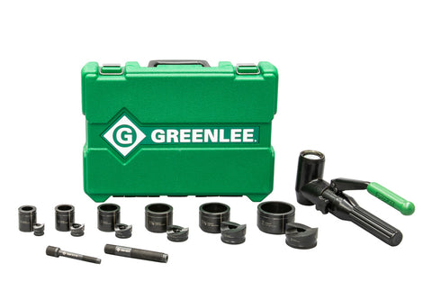 Greenlee 7906SB Quick Draw 90® 8-Ton Hydraulic Knockout Kit with SlugBuster® 1/2" to 2" - Ace Tool Group - Greenlee