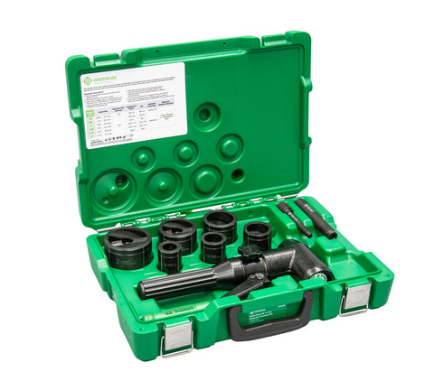 Greenlee 7906SB Quick Draw 90® 8-Ton Hydraulic Knockout Kit with SlugBuster® 1/2" to 2" - Ace Tool Group - Greenlee